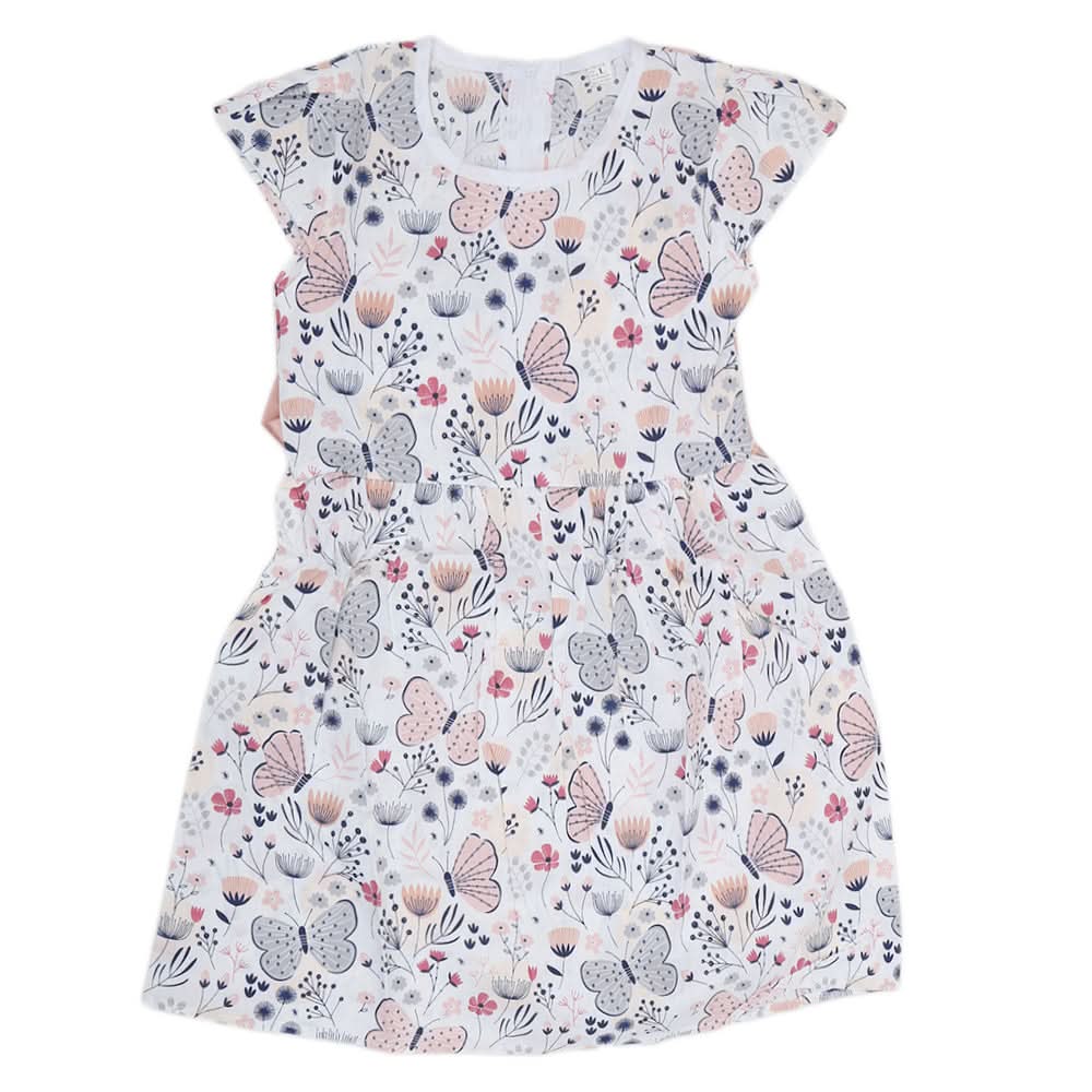 Girls Cotton Frock - Navy Blue, Kids, Girls Frocks, Chase Value, Chase Value