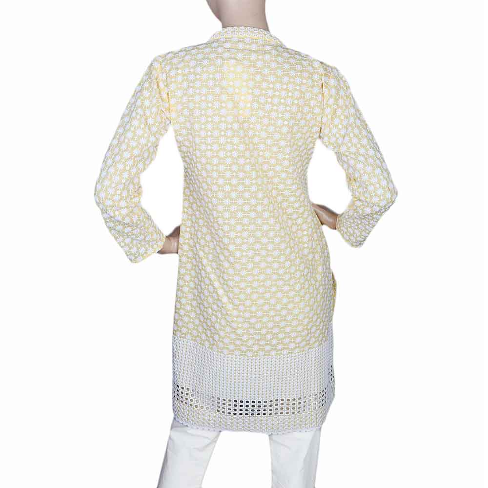 Women's Fancy Chicken Kurti - Yellow, Women, Ready Kurtis, Chase Value, Chase Value