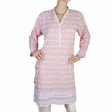Women's Fancy Chicken Kurti - Peach, Women, Ready Kurtis, Chase Value, Chase Value