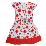 Girls Cotton Frock - Red, Kids, Girls Frocks, Chase Value, Chase Value