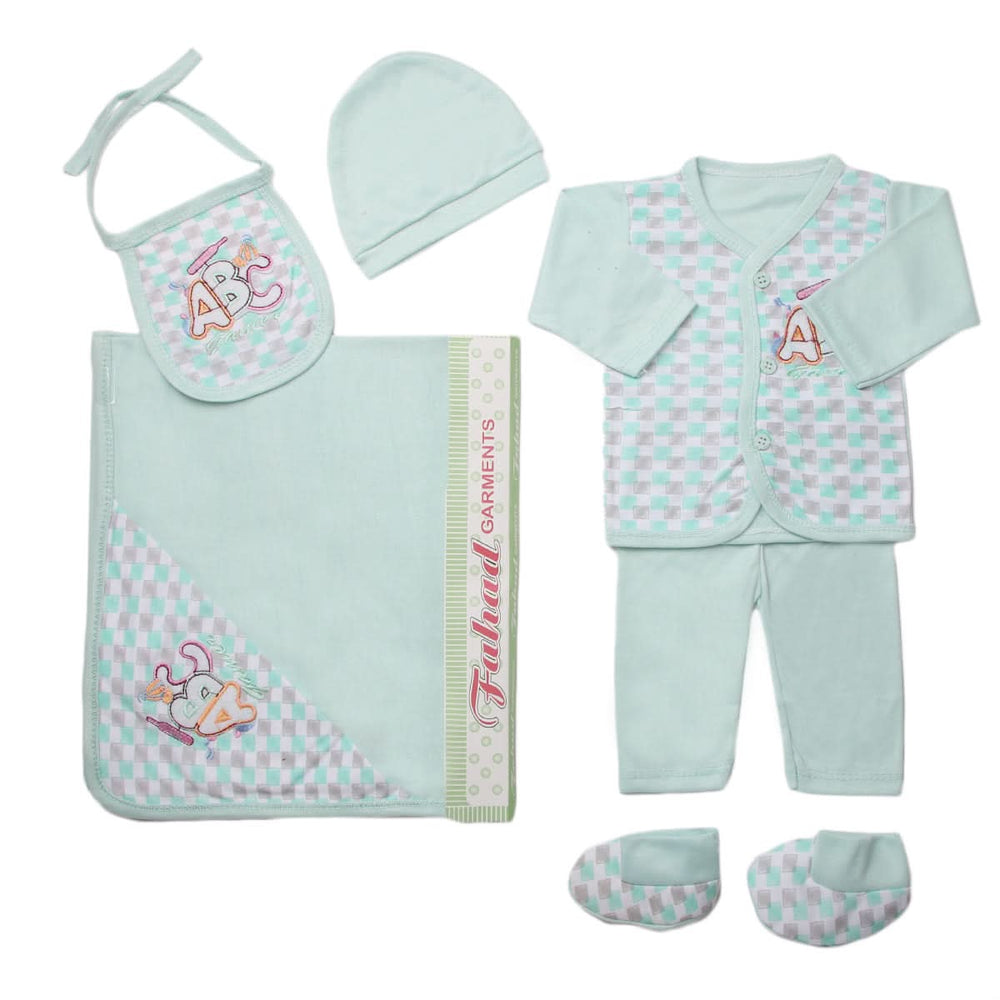 Newborn Gift Set 5Pcs - Cyan, Kids, Gift Set, Chase Value, Chase Value