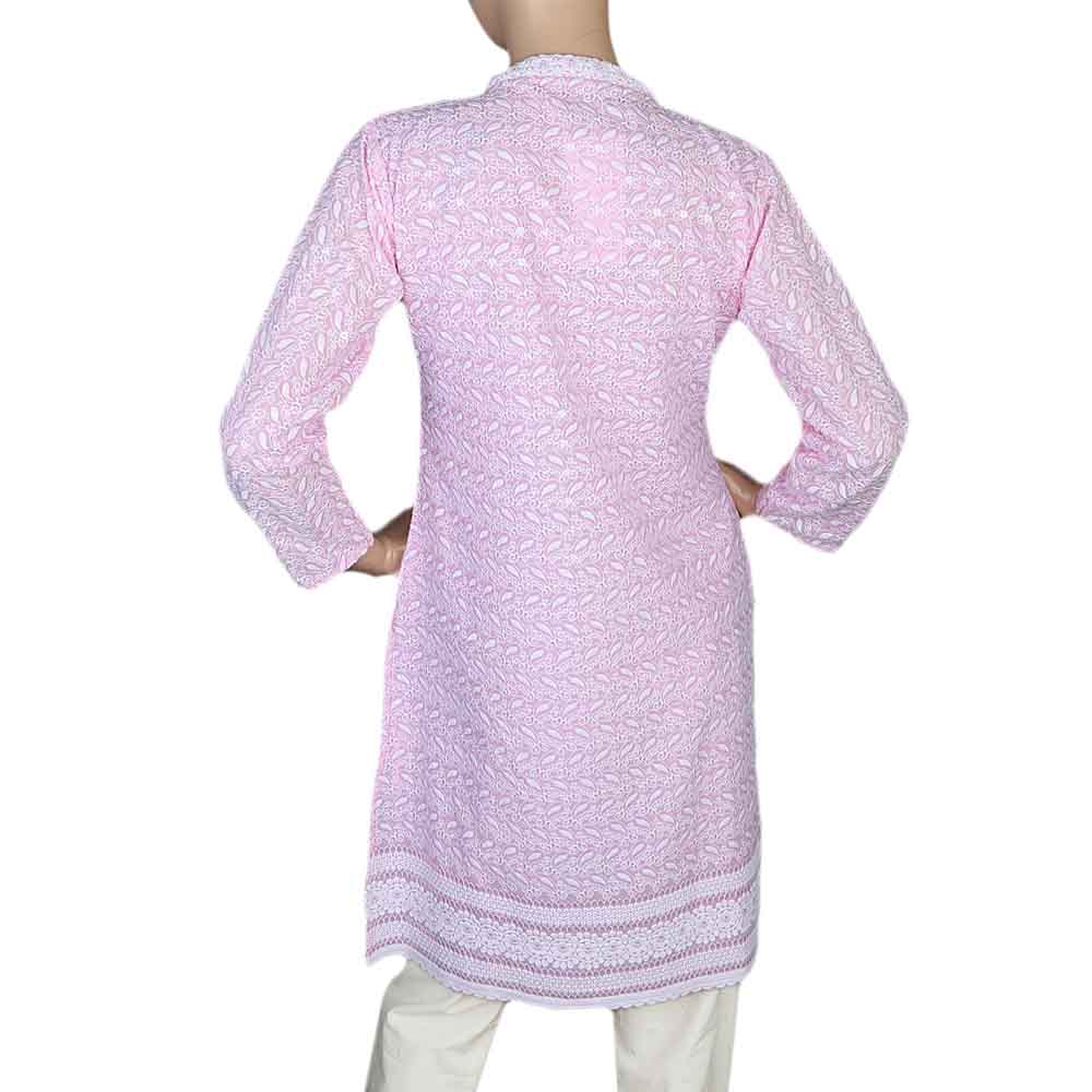 Women's Fancy Chicken Kurti - Pink, Women, Ready Kurtis, Chase Value, Chase Value