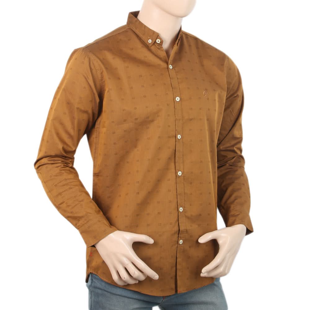 Men's Full Sleeves Casual Shirt - Brown, Men, Shirts, Chase Value, Chase Value