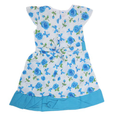 Girls Cotton Frock - Blue, Kids, Girls Frocks, Chase Value, Chase Value