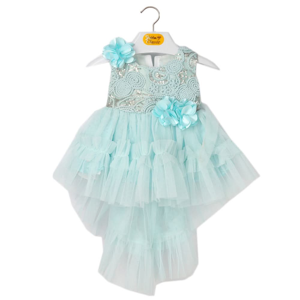 Newborn Girls Frock - Sky Blue, Kids, Newborn Girls Frocks, Chase Value, Chase Value