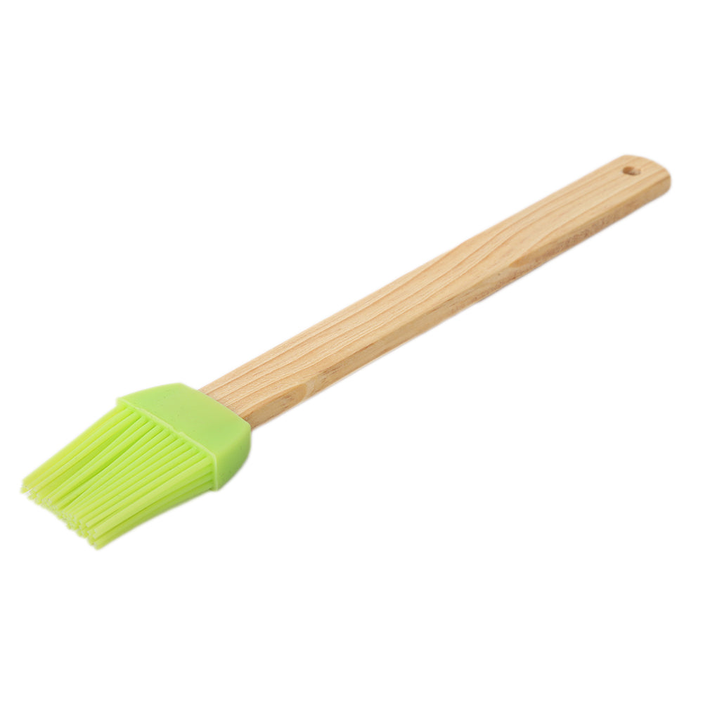 Oil Brush With Wood Handle - Green, Home & Lifestyle, Baking, Chase Value, Chase Value