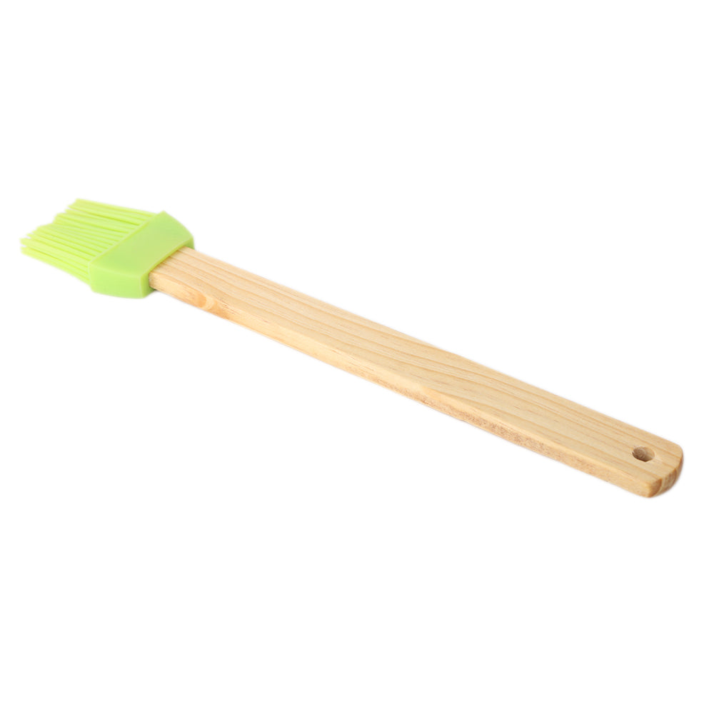 Oil Brush With Wood Handle - Green, Home & Lifestyle, Baking, Chase Value, Chase Value