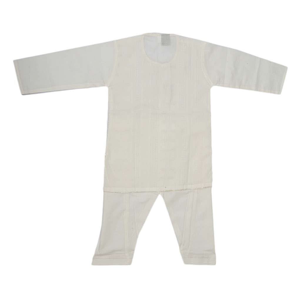 Newborn Boys kurta Shalwar Suits - Off White, Kids, NB Boys Shalwar Suits, Chase Value, Chase Value