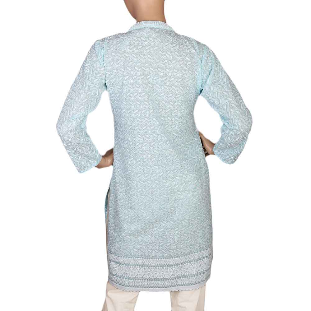 Women's Fancy Chicken Kurti - Blue, Women, Ready Kurtis, Chase Value, Chase Value