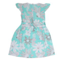 Girls Cotton Frock - Sea Green, Kids, Girls Frocks, Chase Value, Chase Value