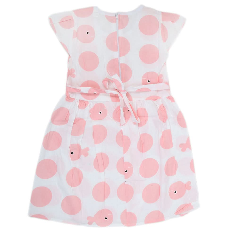 Girls Cotton Frock - Pink, Kids, Girls Frocks, Chase Value, Chase Value
