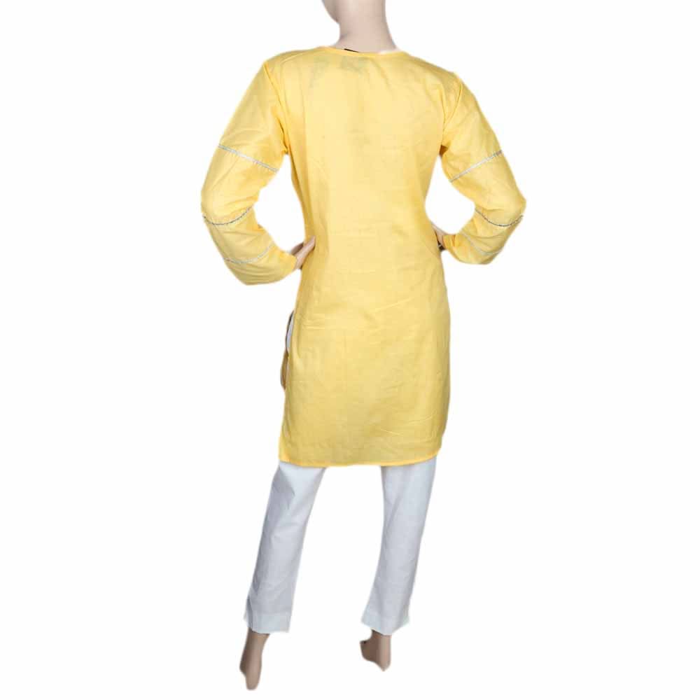 Women's Embroidered 2 Piece Suit - Yellow, Women, Shalwar Suits, Chase Value, Chase Value