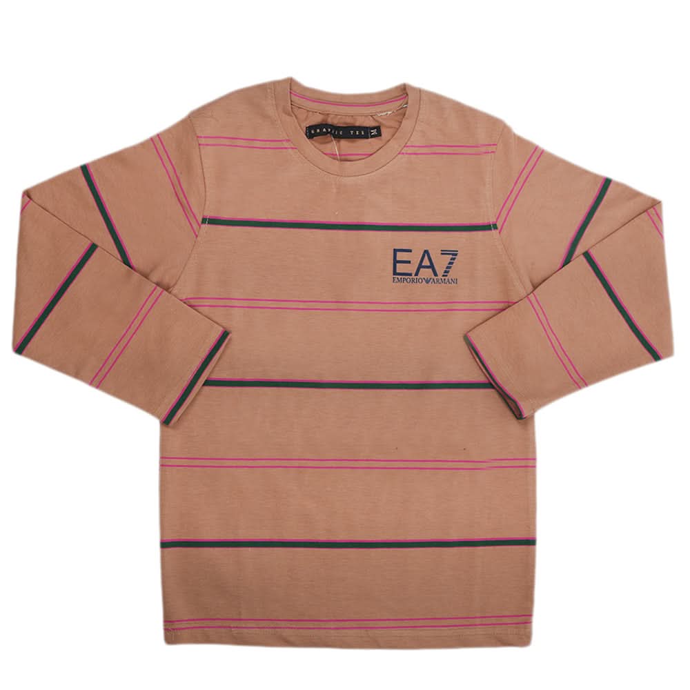 Boys Full Sleeves T-Shirt - Brown, Kids, Boys T-Shirts, Chase Value, Chase Value