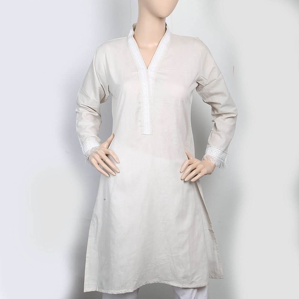 Women's Cotton Kurti - Fawn, Women, Ready Kurtis, Chase Value, Chase Value