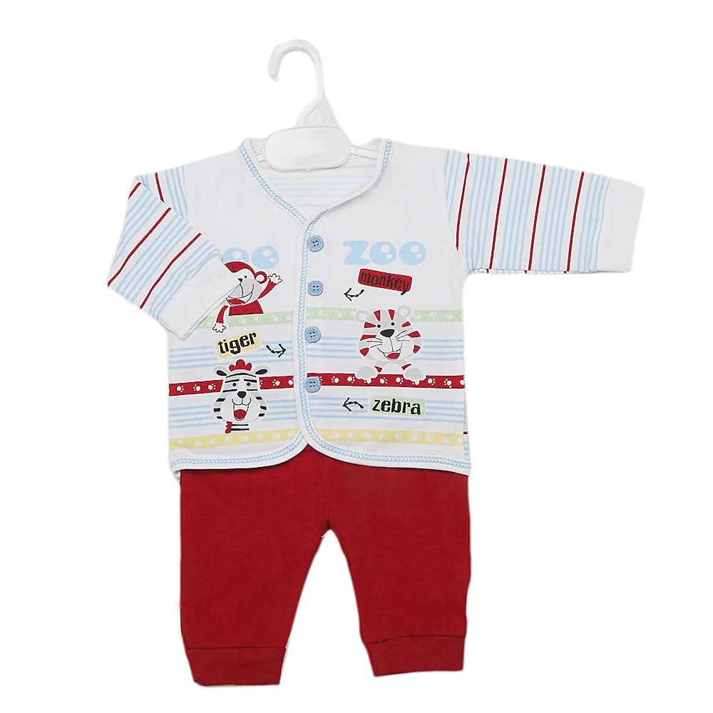 Newborns Boys Full Sleeves Suit - Blue, Kids, New Born Boys Sets And Suits, Chase Value, Chase Value