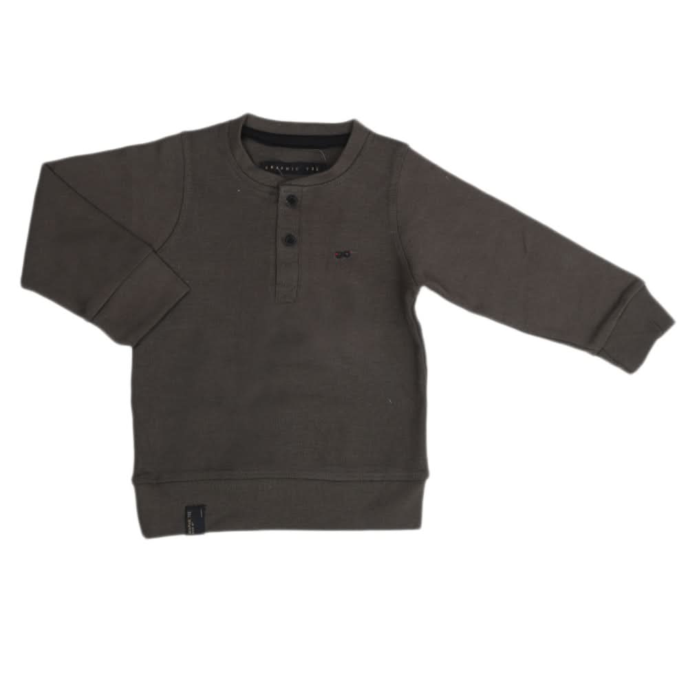 Boys Full Sleeves T-Shirt - Grey, Kids, Boys T-Shirts, Chase Value, Chase Value