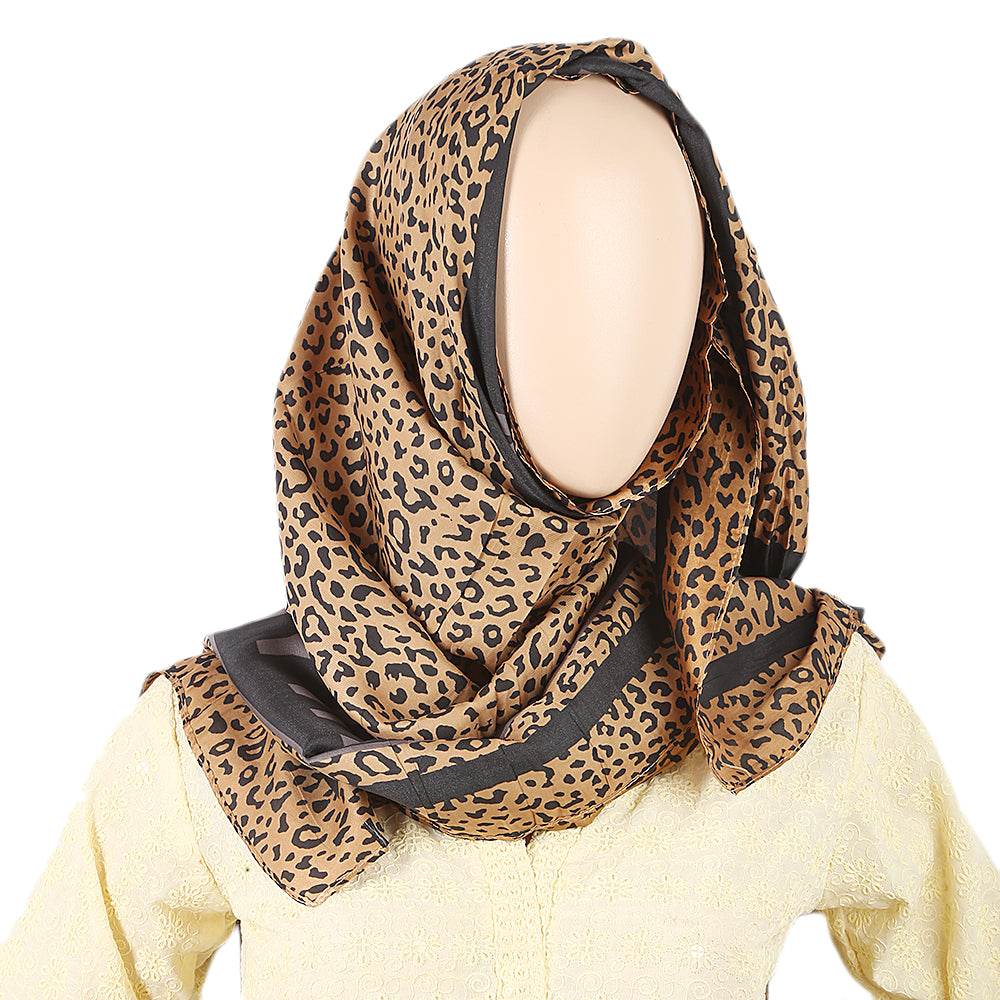Women's Printed Scarf Silk - Brown, Women, Shawls And Scarves, Chase Value, Chase Value