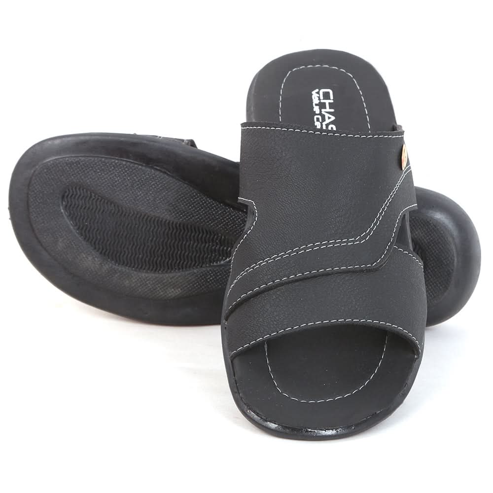Men's Slipper (A-1) - Black, Men, Slippers, Chase Value, Chase Value