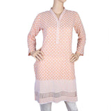 Women's Fancy Chicken Kurti - Peach, Women, Ready Kurtis, Chase Value, Chase Value