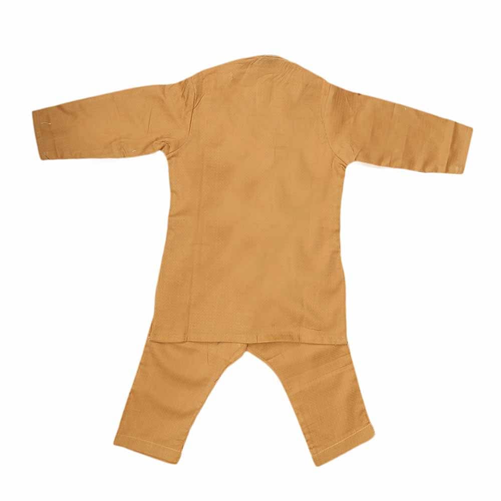Newborn Boys kurta Shalwar Suits - Beige, Kids, NB Boys Shalwar Suits, Chase Value, Chase Value