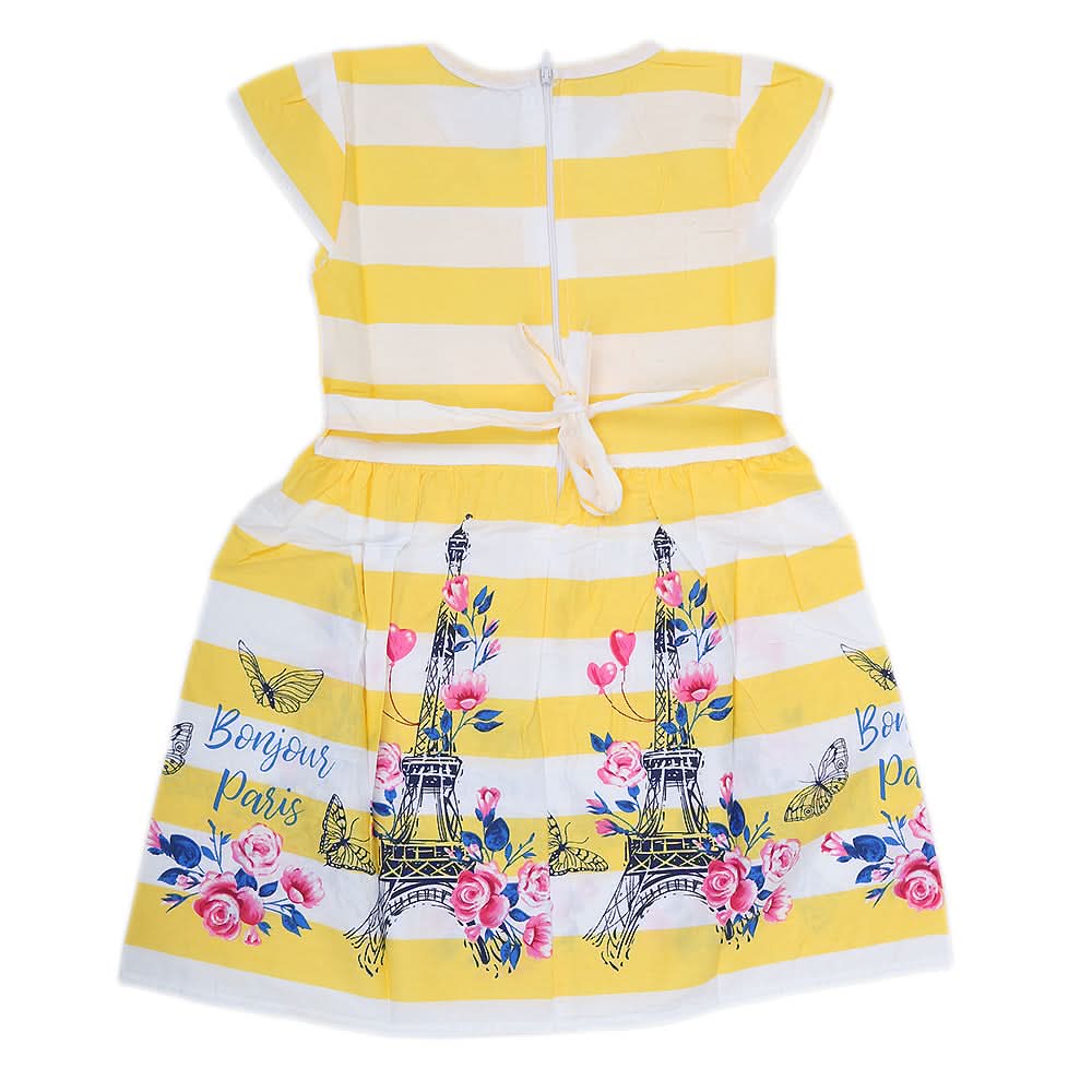 Girls Cotton Frock - Yellow, Kids, Girls Frocks, Chase Value, Chase Value
