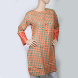 Women's Printed Khaddar Kurti - Rust, Women, Ready Kurtis, Chase Value, Chase Value