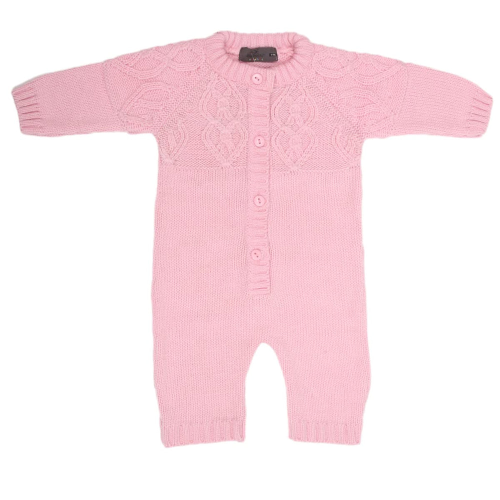 Newborn Girls Full Sleeves Romper CVC-881 S - Pink, Kids, New Born Girls Winterwear, Chase Value, Chase Value