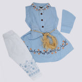 Girls Full Sleeves Suit - Blue, Kids, Girls Sets And Suits, Chase Value, Chase Value