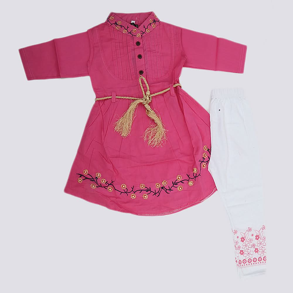 Girls Full Sleeves Suit - Pink, Kids, Girls Sets And Suits, Chase Value, Chase Value