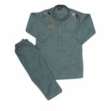 Newborn Boys kurta Shalwar Suits - Green, Kids, NB Boys Shalwar Suits, Chase Value, Chase Value