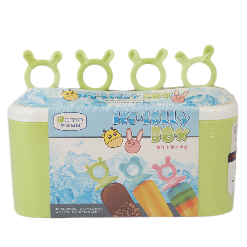 Ice Lolly Box 4 Pcs Set (8355) - Green, Home & Lifestyle, Storage Boxes, Chase Value, Chase Value