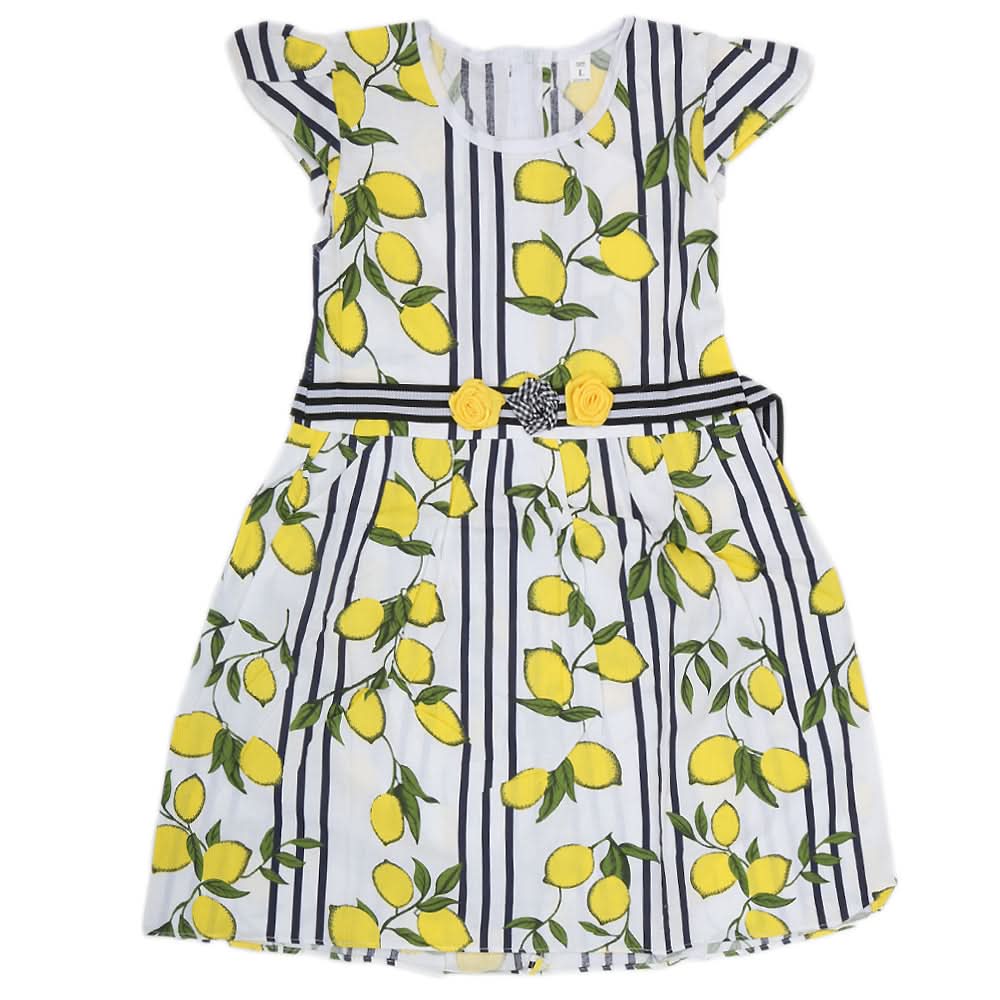 Girls Cotton Frock - Yellow, Kids, Girls Frocks, Chase Value, Chase Value