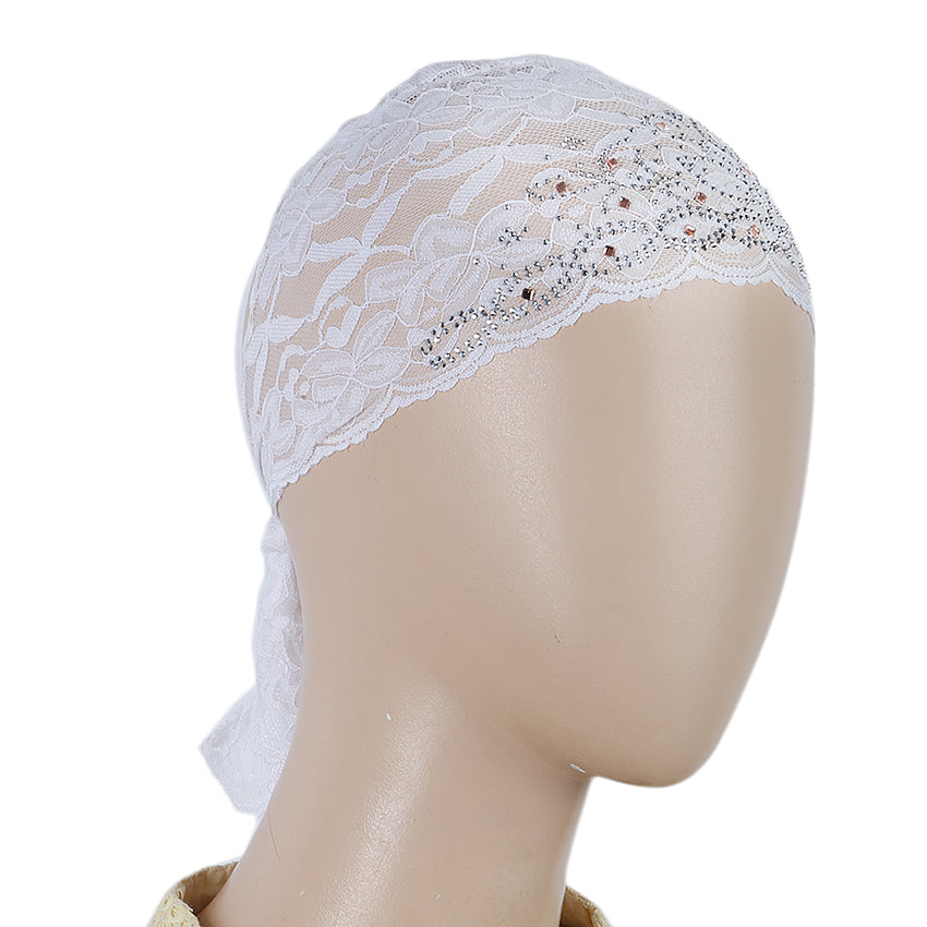 Women's Net Cap - White, Women, Shawls And Scarves, Chase Value, Chase Value
