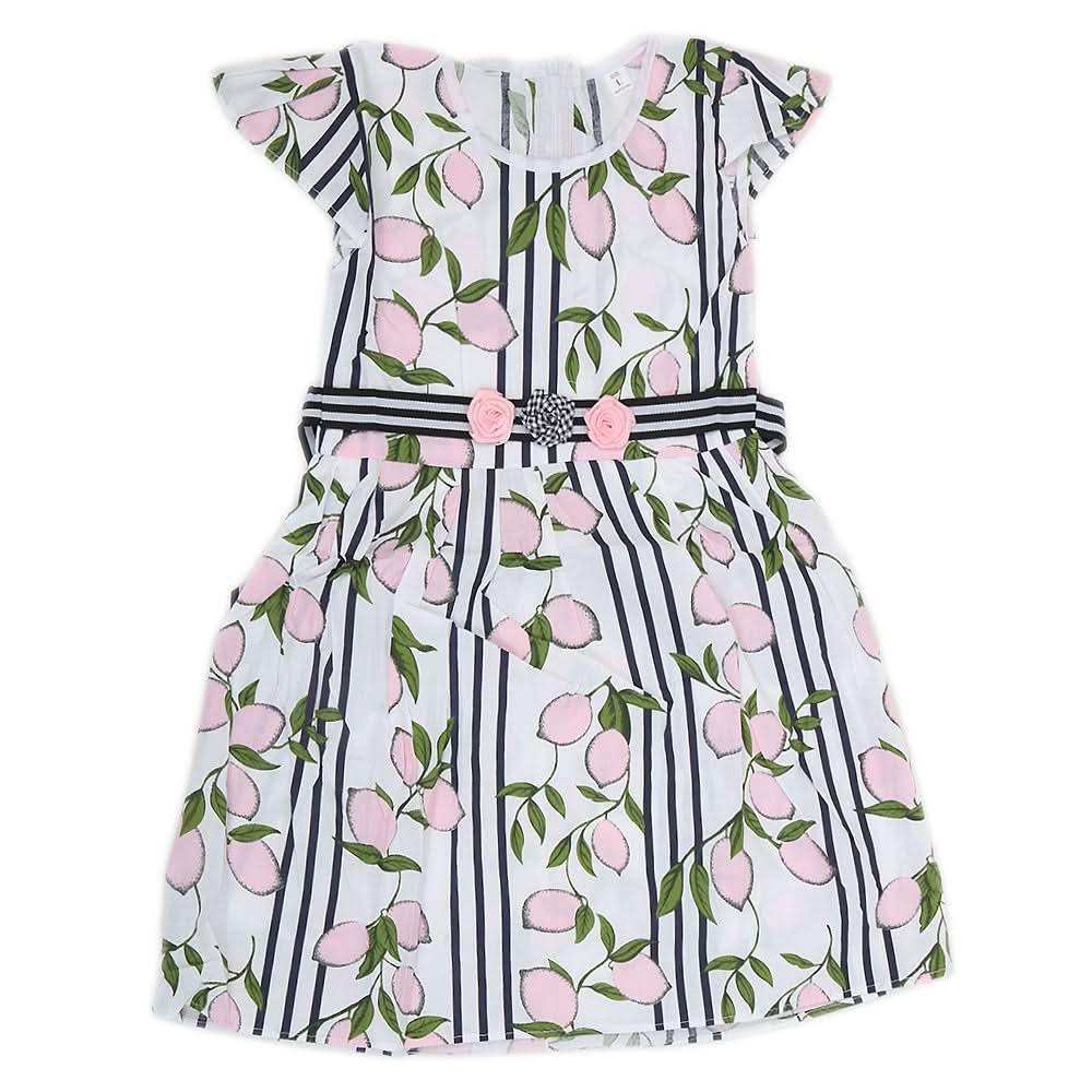 Girls Cotton Frock - Pink, Kids, Girls Frocks, Chase Value, Chase Value