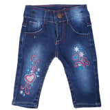 Newborn Girls Denim Pant - Navy Blue, Kids, Newborn Girls Shorts Skirts And Pants, Chase Value, Chase Value