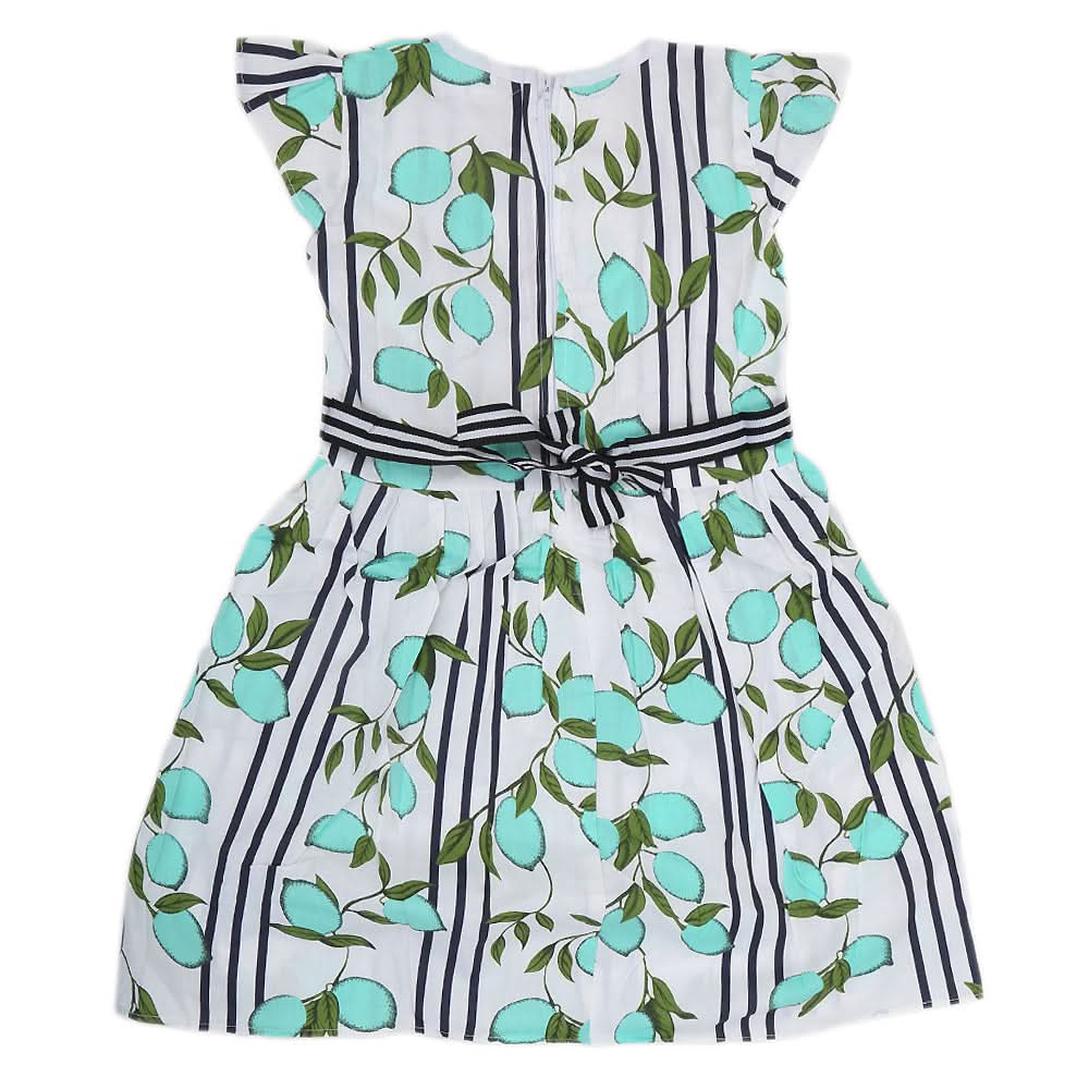 Girls Cotton Frock - Sea Green, Kids, Girls Frocks, Chase Value, Chase Value