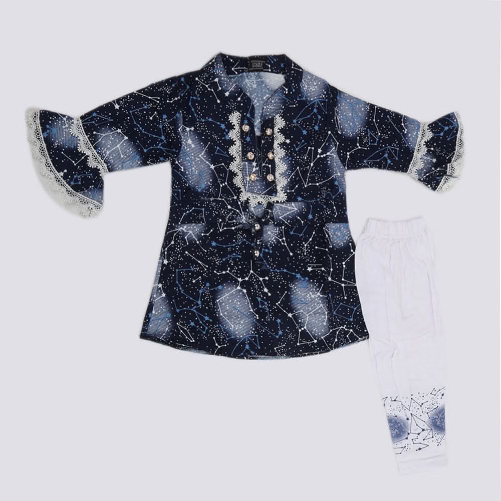 Girls Full Sleeves Suit - Navy Blue, Kids, Girls Sets And Suits, Chase Value, Chase Value