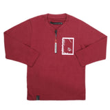Boys Full Sleeves T-Shirt - Maroon, Kids, Boys T-Shirts, Chase Value, Chase Value