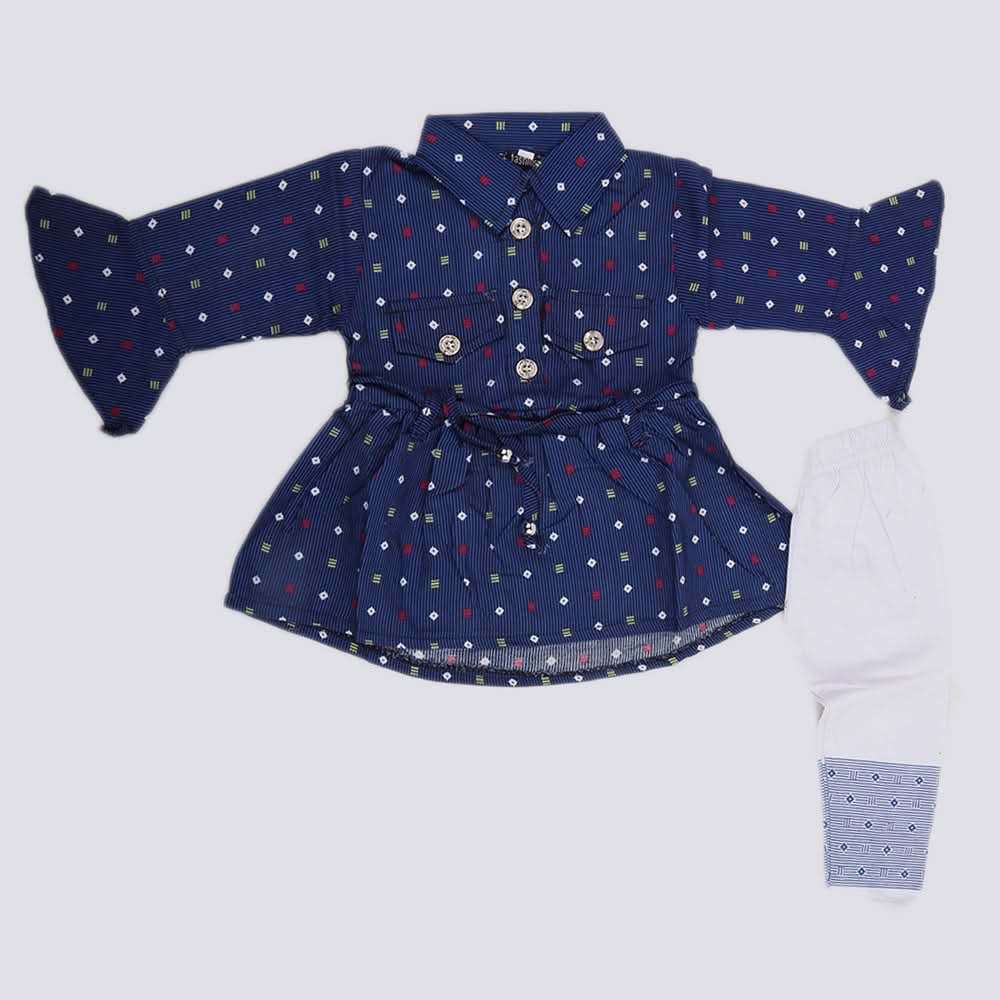 Girls Full Sleeves Suit - Navy Blue, Kids, Girls Sets And Suits, Chase Value, Chase Value