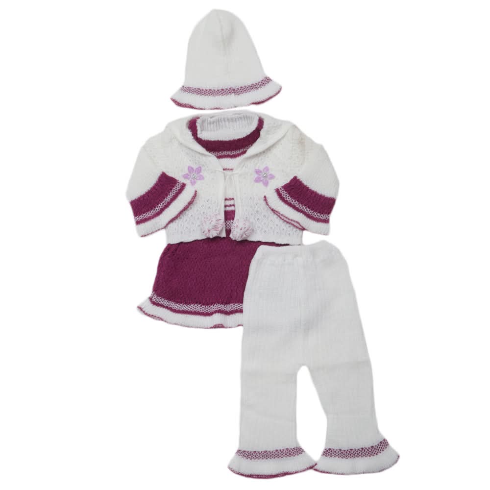 Newborn Girls Irani Suit - Purple, Kids, NB Girls Sets And Suits, Chase Value, Chase Value