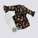 Girls Full Sleeves Suit With Tights - Multi, Kids, Girls Sets And Suits, Chase Value, Chase Value