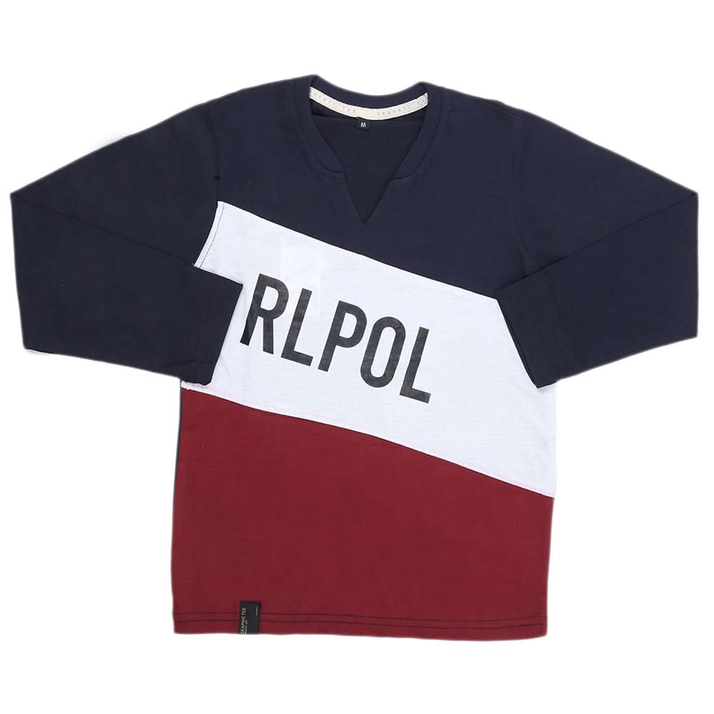 Boys Full Sleeves T-Shirt - Navy Blue, Kids, Boys T-Shirts, Chase Value, Chase Value