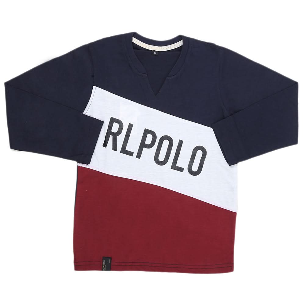 Boys Full Sleeves T-Shirt - Navy Blue, Kids, Boys T-Shirts, Chase Value, Chase Value