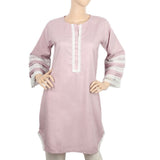 Women's Kurti With Lace - Light Purple, Women, Ready Kurtis, Chase Value, Chase Value