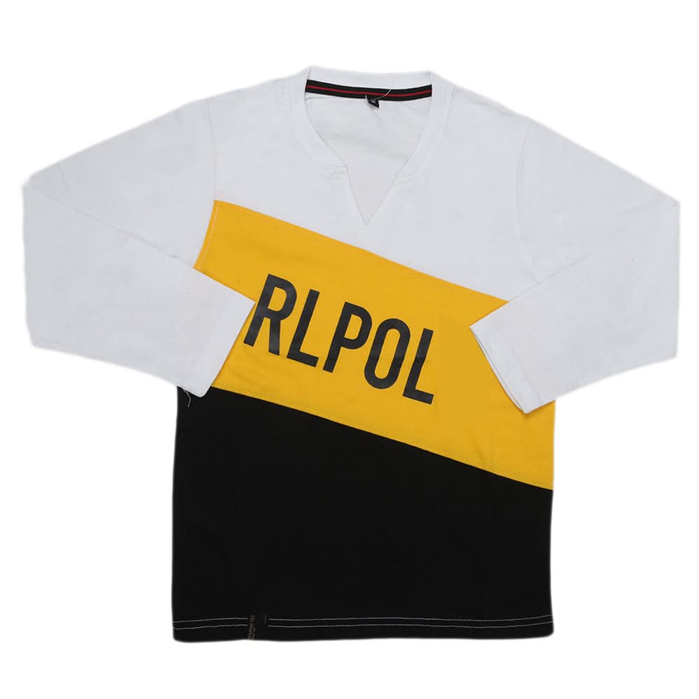 Boys Full Sleeves T-Shirt - White, Kids, Boys T-Shirts, Chase Value, Chase Value