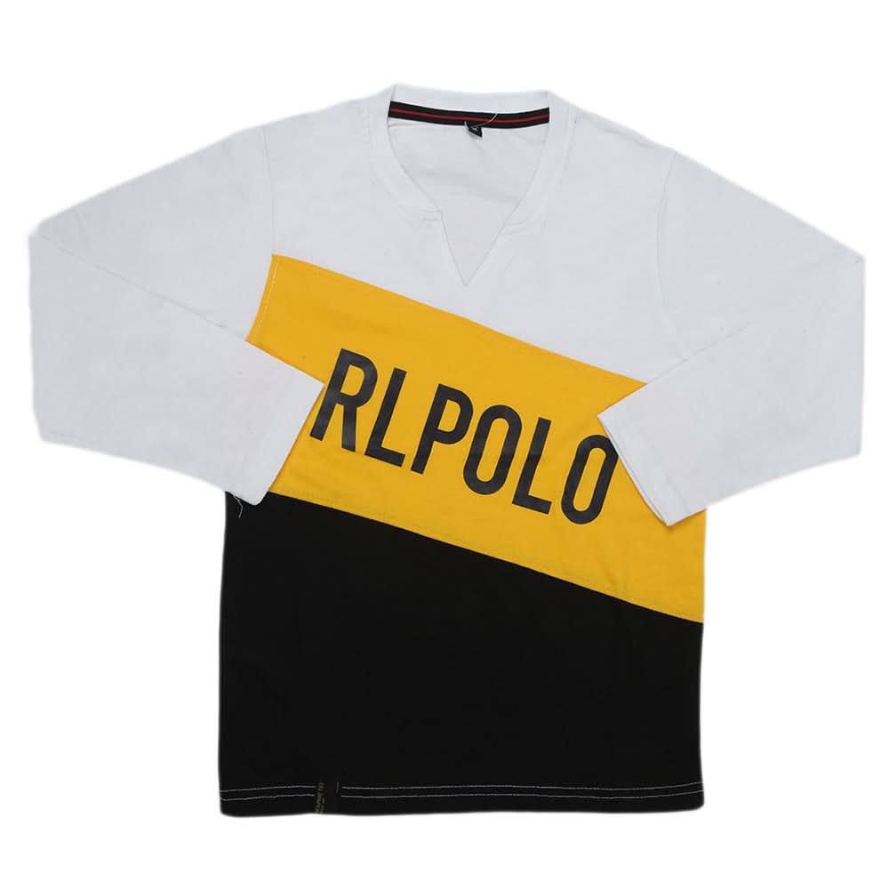 Boys Full Sleeves T-Shirt - White, Kids, Boys T-Shirts, Chase Value, Chase Value