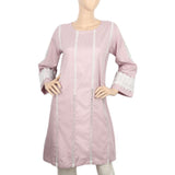 Women's Kurti With Lace - Light Purple, Women, Ready Kurtis, Chase Value, Chase Value