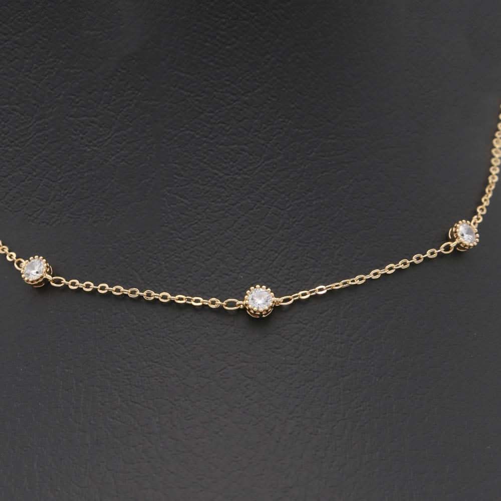 Women's Zircon Chain & Locket - Golden, Women, Chains & Lockets, Chase Value, Chase Value
