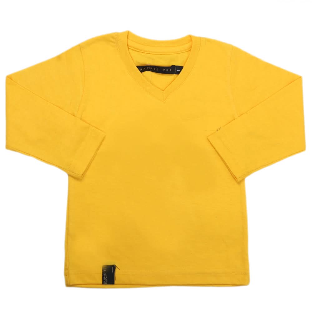 Boys Full Sleeves T-Shirt - Yellow, Kids, Boys T-Shirts, Chase Value, Chase Value