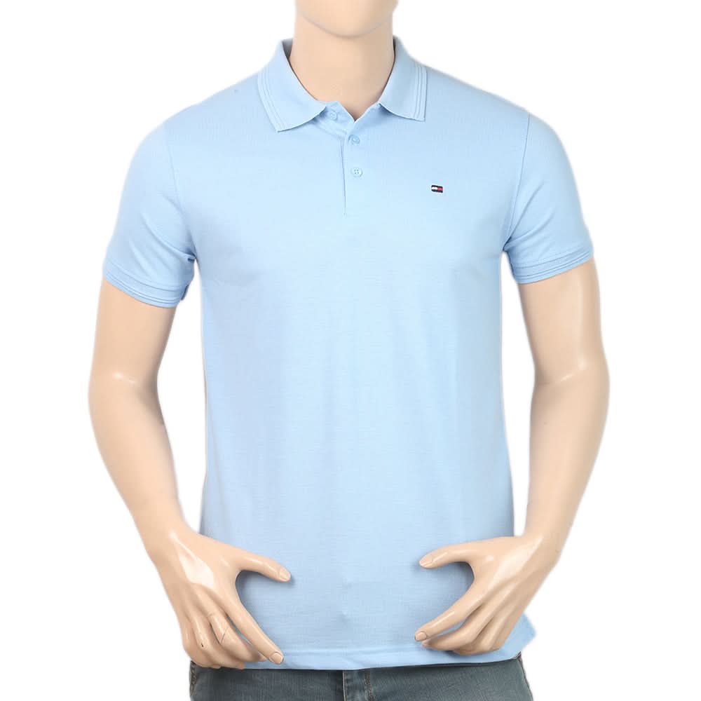 Men's Half Sleeves Polo T-Shirt - Blue, Men, T-Shirts And Polos, Chase Value, Chase Value